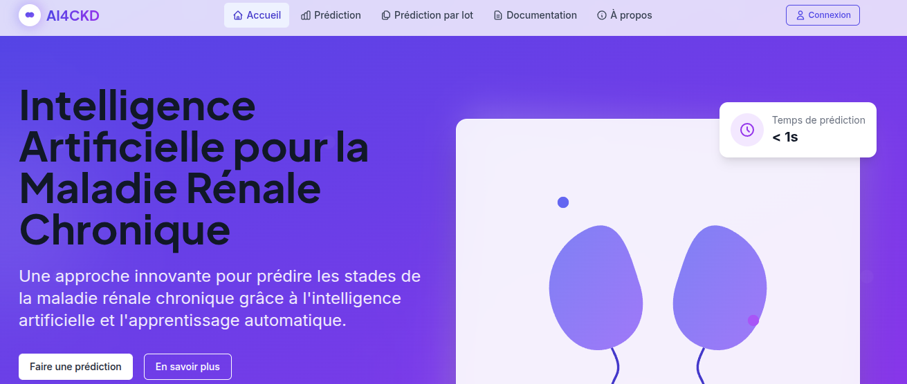 AI4CKD : prédiction des stades de la maladie rénale chronique